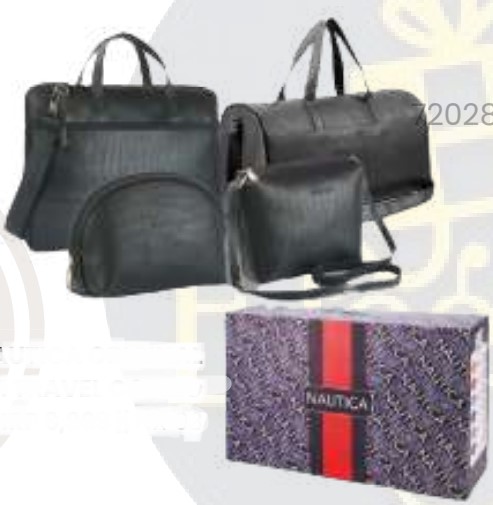 NAUTICA Original 4 in 1 Travel Combo for Premium Travel and Executive Gifting, Branded Multi Bag Set for Business Trips, Corporate Hampers and Holidays